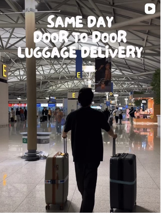 Same-day door-to-door luggage delivery