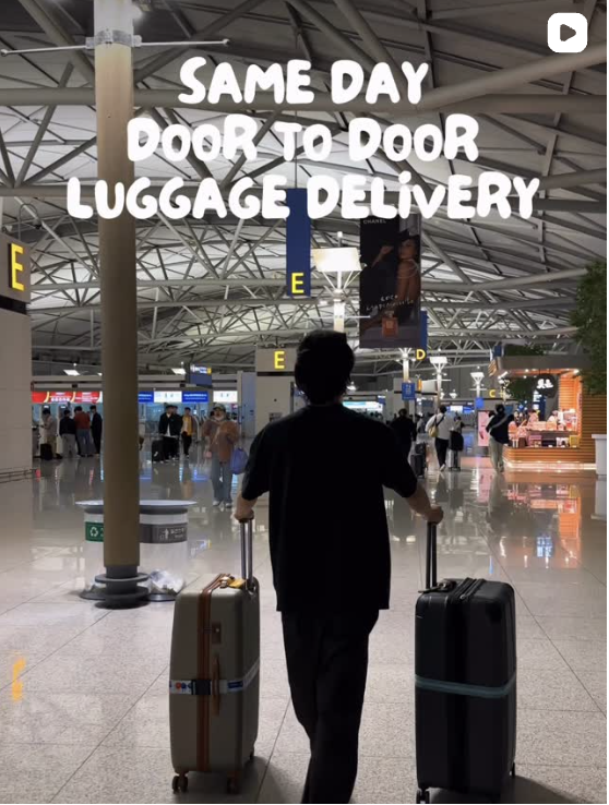 Same-day door-to-door luggage delivery
